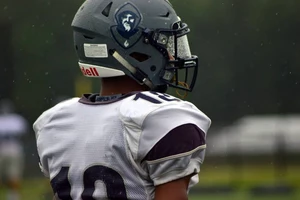 St. Augustine Prep Hermits lost on opening night 2017. (Photo: Dave O'Sullivan, Glory Days Magazine)